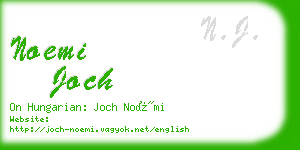 noemi joch business card